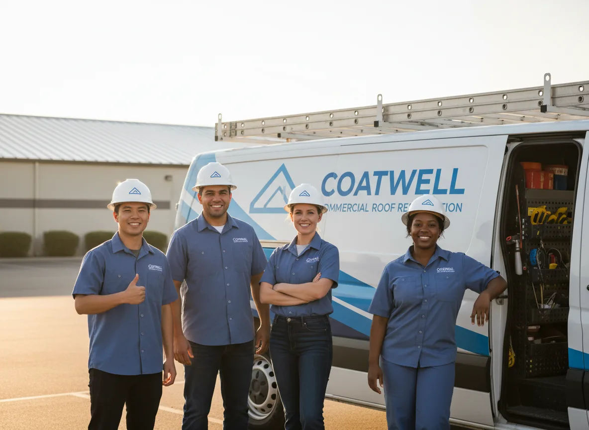 Commercial roof coating company in Plevna, KS